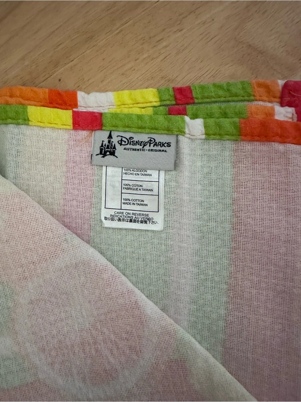 Bright Citrus Stripe Kitchen Towel - Orange, Green, Yellow